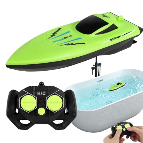 Schnelles RC Boot, RC Schnellboot - Ferngesteuertes Spielzeug für Doppelpropeller-Boot, Wasserspielzeug für ferngesteuerte Boote, lustige ferngesteuerte Boote, Poolspielzeug für über 6 Jahre Schnelles RC Boot, RC Schnellboot - Ferngesteuertes Spielzeug für Doppelpropeller-Boot, Wasserspielzeug für ferngesteuerte Boote, lustige ferngesteuerte Boote, Poolspielzeug für über 6 Jahre von Générique