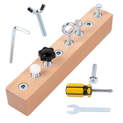 Schraubendreher-Set - Sensorisches Spielzeug, Feinmotorikwerkzeuge | Vorschul-Lernspielzeug mit riesigen Mutterbolzen, Assoziationsspiel für Kinder ab drei Jahren Schraubendreher-Set - Sensorisches Spielzeug, Feinmotorikwerkzeuge | Vorschul-Lernspielzeug mit riesigen Mutterbolzen, Assoziationsspiel für Kinder ab drei Jahren von Générique