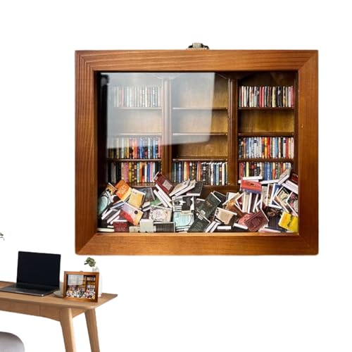 Schüttelspielzeug für Bibliothek, sensorische Bibliothek – kleines zum Schütteln des Displays, Miniatur-Vitrine für Schüttelbuch, kleine Buchvitrine für Männer Schüttelspielzeug für Bibliothek, sensorische Bibliothek – kleines zum Schütteln des Displays, Miniatur-Vitrine für Schüttelbuch, kleine Buchvitrine für Männer von Générique