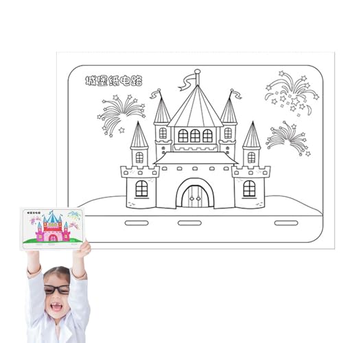 Science Circuit für wissenschaftliche Schaltungen aus Papier | Wissenschaftliches Spielzeug für elektrische Experimente – Fördert Lernaktivitäten zu Hause und in der Schule für die Erkundung des Els Science Circuit für wissenschaftliche Schaltungen aus Papier | Wissenschaftliches Spielzeug für elektrische Experimente – Fördert Lernaktivitäten zu Hause und in der Schule für die Erkundung des Els von Générique