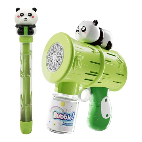 Seifenblasenmaschine für Partys, niedlicher Panda, 2 Stück, für Seifenblasenmaschine | Bühnenzubehör für Bath Beach Outdoor Playground Toddler Weddler Wedding Summer Backyard Partys von Générique