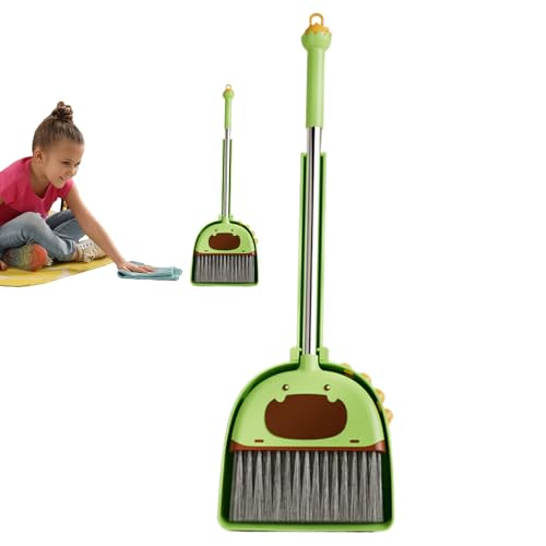 Set Besen und Kehrschaufel für – Reinigungsbesen für die Kleinen, kompaktes Lernspielzeug für die Kindertagesstätte | bunte Reinigung, Haus mit Kindersicherung im Innen- und Außenbereich von Générique