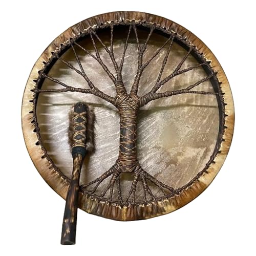 Shaman Drum, Professional Hand Drum, Home Decoration Ornament, Beginner Percussion Instrument, Lightweight Durable Build, 12-Inch Size, Music for Teens Children Adults Shaman Drum, Professional Hand Drum, Home Decoration Ornament, Beginner Percussion Instrument, Lightweight Durable Build, 12-Inch Size, Music for Teens Children Adults von Générique