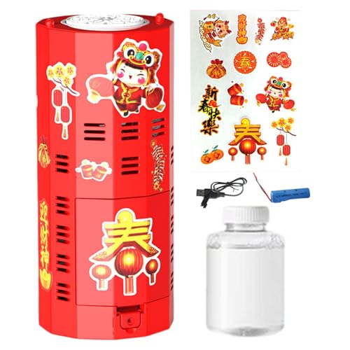 Silvester Bubble Maker Urlaub Bubble Maker | Automatische Seifenblasenmaschine mit Sound und Licht | Indoor & Outdoor Spiele für Erwachsene Silvester Bubble Toy 2025 von Générique