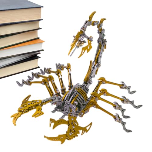 Skorpion-Puzzle aus Metall, Metallpuzzle, realistisches Modell-Set, zusammengebaut | abnehmbares Puzzle, Ornamente, Heimdekoration, Bastelgeschenke von Générique