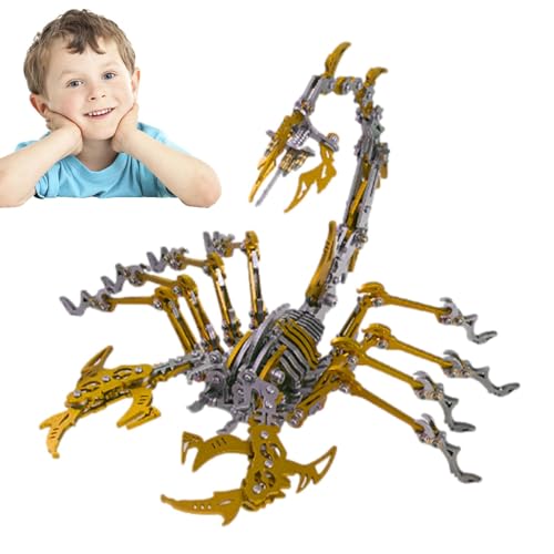 Skorpion-Puzzle aus Metall, Metallpuzzle | Realistisches Skorpion-Modell-Set, Modellbausätze, Desktop-Ornamente, abnehmbares Puzzlespielzeug für Jugendliche und Erwachsene Skorpion-Puzzle aus Metall, Metallpuzzle | Realistisches Skorpion-Modell-Set, Modellbausätze, Desktop-Ornamente, abnehmbares Puzzlespielzeug für Jugendliche und Erwachsene von Générique