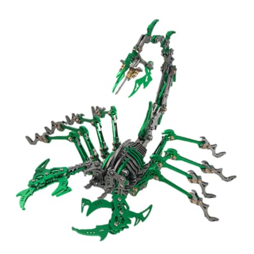 Skorpion-Puzzle aus Metall, Skorpion-Puzzle aus Metall, Bausatz mit realistischem beweglichen Gelenk | abnehmbares Puzzle, Schreibtischschmuck, Heimdekoration, Bastelgeschenke von Générique