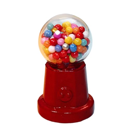 Small Candy Machine Toy – Dekorativer Gumball-Dispensator für die Einrichtung des Hauses, Miniatur-Spielzeug in Pastellfarben | Kreative Dekoration für den Schreibtisch, Modell R von Générique