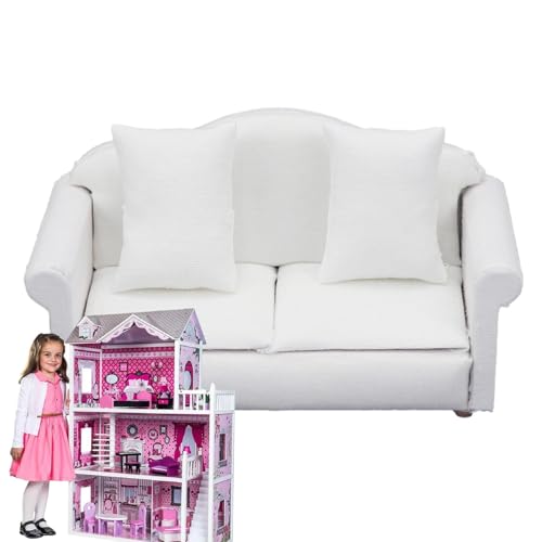 Sofa – Sofamöbel, Sofa-Dekoration | Kleines Miniatur zum Spielen von Familienspielzeug, ein realistisches Möbelstück zum Spielen von Möbeln für , Mädchen, Hocker Sofa – Sofamöbel, Sofa-Dekoration | Kleines Miniatur zum Spielen von Familienspielzeug, ein realistisches Möbelstück zum Spielen von Möbeln für , Mädchen, Hocker von Générique