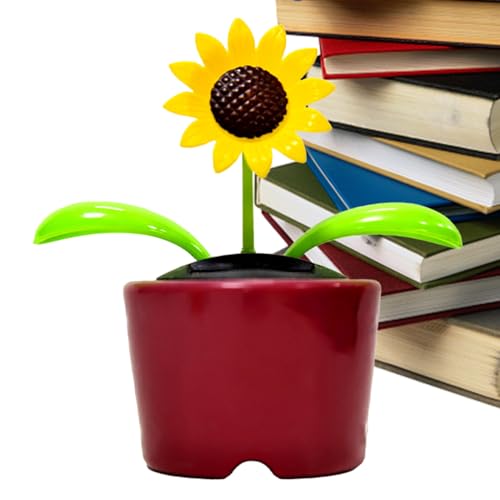 Solar Toys, Solar Powered Swinging Flower Figuren, wetterfest, Autozubehör, niedliche Tischdekoration für Heimdekorationen, Dashboard-Display, Pet, 11,9 x 11,9 x 5,9 cm von Générique
