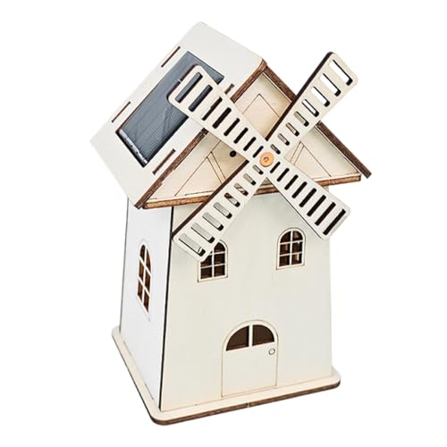 Solar Windmill House, Modellbau, Bastelset, Statem-Spielzeuge, Lernspiele, 3,27 x 2,76 x 5,51 Zoll, kreative Holzdekoration für Schule, Kabinet, Ausstellungen, Wohnzimmer Solar Windmill House, Modellbau, Bastelset, Statem-Spielzeuge, Lernspiele, 3,27 x 2,76 x 5,51 Zoll, kreative Holzdekoration für Schule, Kabinet, Ausstellungen, Wohnzimmer von Générique