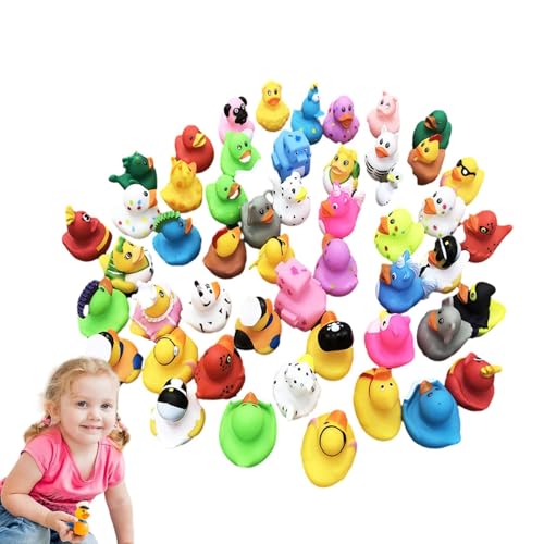 Sortierte Gummi-Ducks – Coole dekorative Entenspielzeuge, vibrierende Designs, Gummiente für Klassenzimmer, Sommertreffen, Geburtstagsveranstaltungen, Spiele von Générique