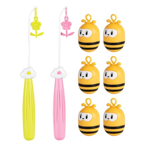 Spielen Sie Angeln, spielen Sie Angeln für - Lernrutenspiel, Feinmotorikspielzeug, 2 Magnetpfosten, 6 flackernde Bienen, Familienaktivität für Kinder ab 3 Jahren Spielen Sie Angeln, spielen Sie Angeln für - Lernrutenspiel, Feinmotorikspielzeug, 2 Magnetpfosten, 6 flackernde Bienen, Familienaktivität für Kinder ab 3 Jahren von Générique