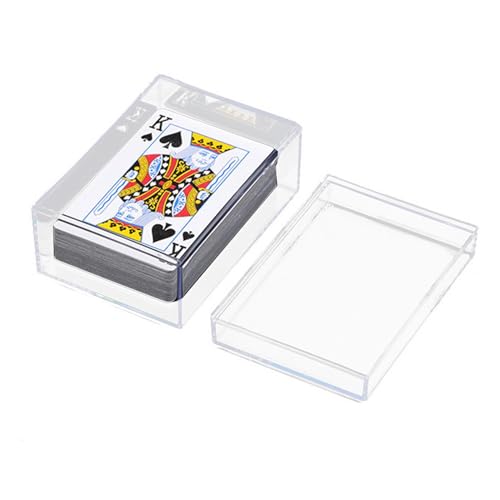 Spielkarten-Anzeige – transparente Deckbox, Organizer zur Aufbewahrung von Karten | Staub-Aufbewahrungsbehälter mit Deckel für Geschäfte, Banken und Karten zum Austausch Spielkarten-Anzeige – transparente Deckbox, Organizer zur Aufbewahrung von Karten | Staub-Aufbewahrungsbehälter mit Deckel für Geschäfte, Banken und Karten zum Austausch von Générique