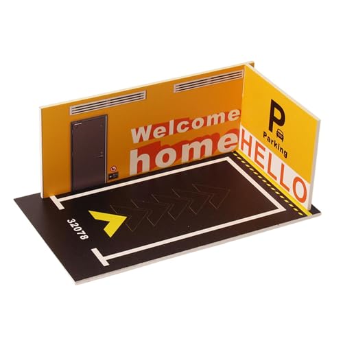 Spielzeug Auto Parkplatz Szene – Parkgarage Auto Spielzeug aus PVC im Maßstab 1:32 | Parkplatz Auto Spielzeug | Auto Display Garage Spielzeug PVC Maßstab von Générique