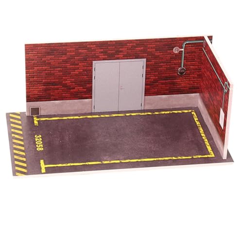 Spielzeug Auto Parkplatz Szene – Parkgarage Auto Spielzeug aus PVC im Maßstab 1:32 | Parkplatz Auto Spielzeug | Auto Display Garage Spielzeug PVC Maßstab von Générique