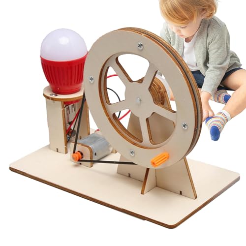 Spielzeug Stromerzeuger, Spielzeug für manuelle Stromerzeuger, wissenschaftliche Generator-Kits | Wissenschaftliches Generator-Set für Bildung, Lernspielzeug aus Holz, Ressource der Klasse SC von Générique