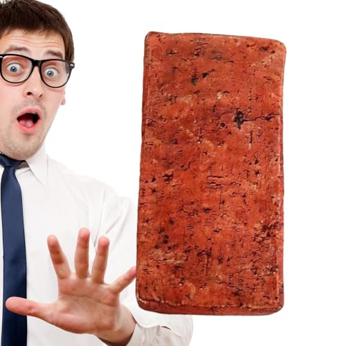 -Spielzeug aus Plüsch - Simulation Falscher Brick Sponge Funny Brick Brick | Kreativer Funny Simulation Brick Wood Block | Brick Sponge Brick Realist für Geburtstagsveranstaltungen, Verliebte von Générique