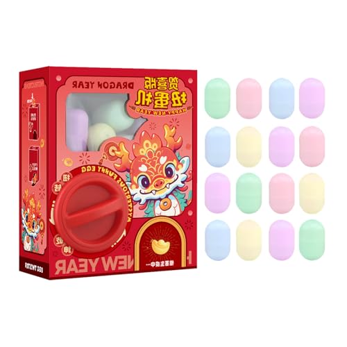 Spielzeug der Krallenmaschine für – Kreatives Spenderspiel Gumball, Mini-Maschine Grabber | Eier des neuen Jahres mit Musiklichtern für Kinder von 4 bis 6 Jahren von Générique
