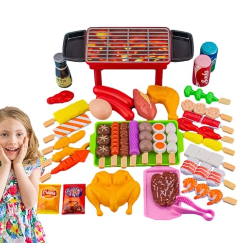 Spielzeug für die Küche – Grill spielt gefälschtes Zubehör für Lebensmittel, Rollenspiel – interaktives Spielzeug für Camping | Cook Game Set, Grill-Set mit Spielressourcen, Spielzeug für die Küche – Grill spielt gefälschtes Zubehör für Lebensmittel, Rollenspiel – interaktives Spielzeug für Camping | Cook Game Set, Grill-Set mit Spielressourcen, von Générique