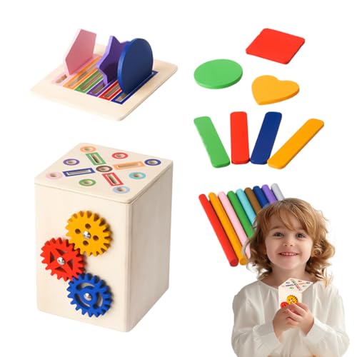 Spielzeug zum Sortieren von Farben – sensorisches Matching-Spiel, Holzform und Farbsortierung, Spielzeug für Kleinkinder aus Holz | Entwicklung der Motorik, Lernspaß Spielzeug zum Sortieren von Farben – sensorisches Matching-Spiel, Holzform und Farbsortierung, Spielzeug für Kleinkinder aus Holz | Entwicklung der Motorik, Lernspaß von Générique