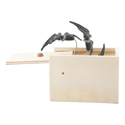 Spinnenstreichbox, Spinne in einer Streichbox | Realistisches Spinnen-Spinnenspielzeug, lustiges Spielzeug, Streiche, lustiger Witz, Scarebox Spielzeug für Halloween-Partys von Générique