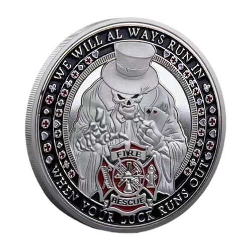 Spirit, Firefighter Sammelecke, Metall, Firefighter Commemorative Ecke, geprägte Firefighter Ecke, Living Room Meeting Room Embossing Room Art Ornament Dedication Spirit for Friends, Husband von Générique