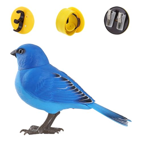 Sprechender Vogel – Figuren Vögel Kinder – Elektronisches Haustier Büro realistisch mit sprechender Interaktion für Kleinkinder verwendbar im Freien für Reisen und Badezimmer von Générique