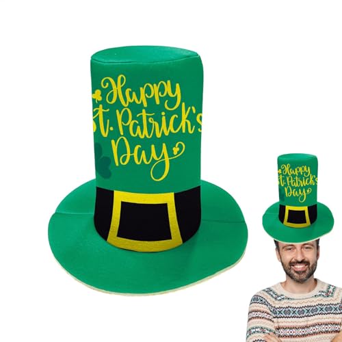 St. Patrick's Day High End Hut St. Patrick's Day Hut Top Hat Irish Headwear Shamrock Foto Requisiten St Patricks Day Requisiten Green Tree Topper Party Favors Requisiten C von Générique