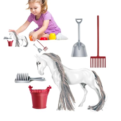 Stabiles Pferdespielzeug-Set, Pferdespielzeug, Pferdespielzeug, abnehmbare Figur, Reitspielset | Realistisches Tierspielzeug-Reiterclub für Anniv Stabiles Pferdespielzeug-Set, Pferdespielzeug, Pferdespielzeug, abnehmbare Figur, Reitspielset | Realistisches Tierspielzeug-Reiterclub für Anniv von Générique