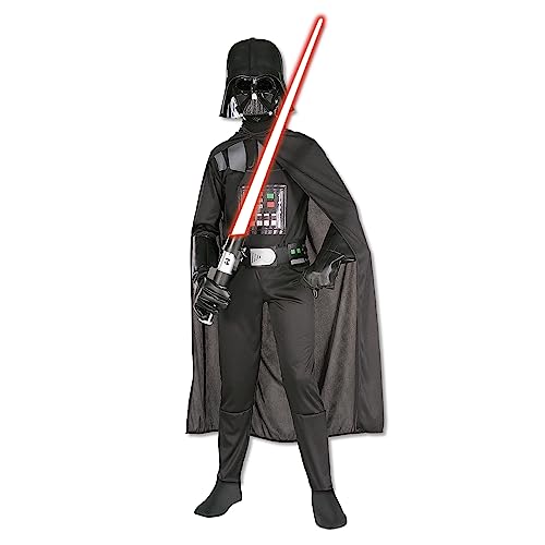 Rubie's Offizielles Disney Star Wars Darth Vader-Kostüm, Kindergröße S, Alter 11-13 Jahre, Halloween von Rubie's