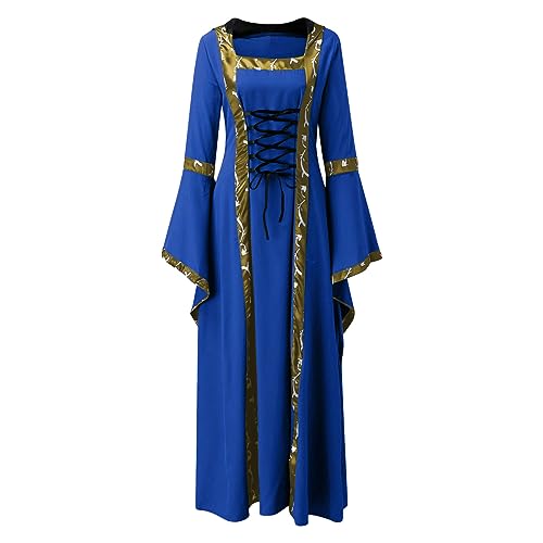 Steampunk-Kleid für Damen, schick, elegant, Langarm, Elfen-Kostüm, bequem, Sommer, Gothic-Kleid, Damen, Prinzessinnen-Kostüm, große Größe, weich, mittelalterlich, Damen von Générique