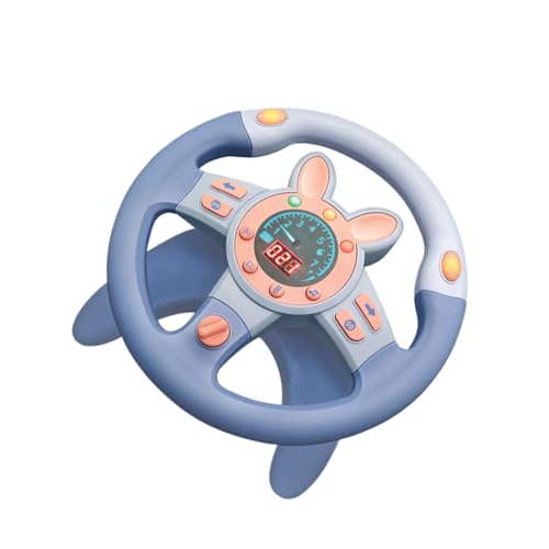 Steering Wheel Toy, Dashboard Pretend Play Driving, 9,84 x 9,84 Zoll (24 x 24 cm), interaktives Musiklicht, für Kinder ab 3+ von Générique