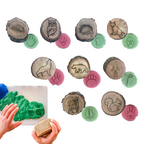 Stempel für Tierabdrücke, pädagogisches Werkzeug, Tiersporenstempel aus Holz | Bastelstempel inspiriert von der Natur, Lernaktivität für Menschen, Waldtierdrucke, Stempel für Tierabdrücke, pädagogisches Werkzeug, Tiersporenstempel aus Holz | Bastelstempel inspiriert von der Natur, Lernaktivität für Menschen, Waldtierdrucke, von Générique