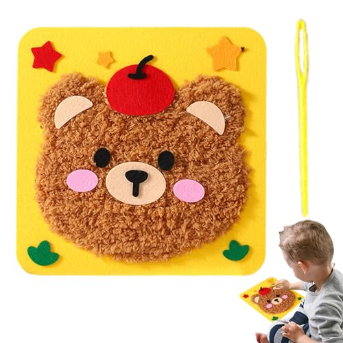 Stick-Starter-Set für Kinder – Bastelset mit kreativem Tier, Diys Stitching Art | Stickerei-Set aus Wolle für Kinder, Geschenk für Urlaub, handgemachtes Geschenk Stick-Starter-Set für Kinder – Bastelset mit kreativem Tier, Diys Stitching Art | Stickerei-Set aus Wolle für Kinder, Geschenk für Urlaub, handgemachtes Geschenk von Générique