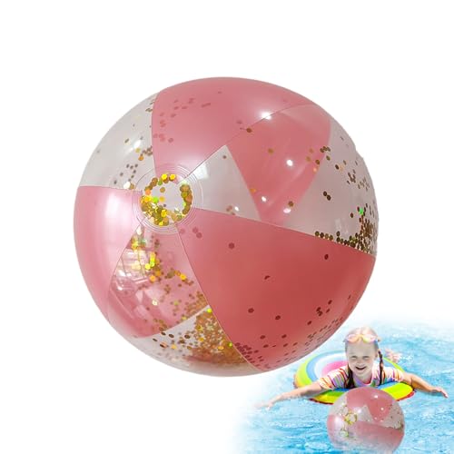 Strandballons, aufblasbar, transparent, mit Pailletten | wiederverwendbar, Dekoration, Wasserspiele für Geburtstag, Erwachsene, Sommer Strandballons, aufblasbar, transparent, mit Pailletten | wiederverwendbar, Dekoration, Wasserspiele für Geburtstag, Erwachsene, Sommer von Générique