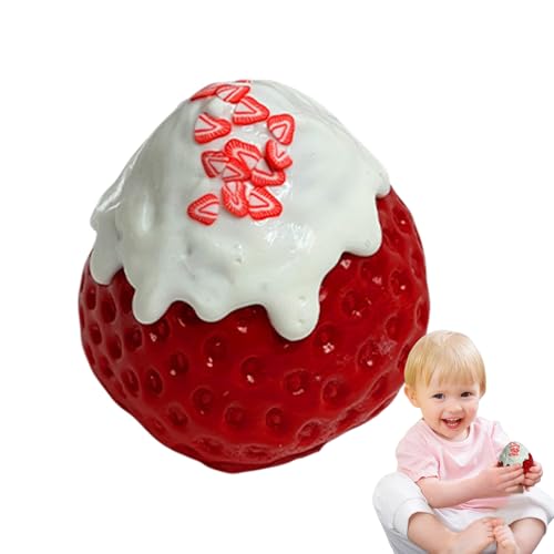 Strawberry Fidget Toy, Silikon Stress Ball, 5,6 x 1,97 cm, Soft Squeeze Toy, Entspannung, Relief, lustiges Design, Simulation Erdbeerspielzeug für Kinder, Jugendliche, Mädchen, Strawberry Fidget Toy, Silikon Stress Ball, 5,6 x 1,97 cm, Soft Squeeze Toy, Entspannung, Relief, lustiges Design, Simulation Erdbeerspielzeug für Kinder, Jugendliche, Mädchen, von Générique