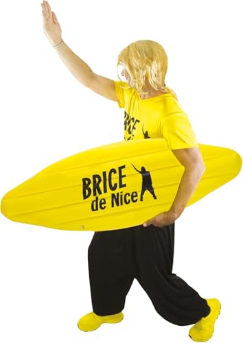 P'TIT Clown - 84948 - Aufblasbares Surfbrett - Offizielle Lizenz Brice de Nice™ - Verkleidungszubehör - Perfekt für Karneval, Mottopartys, Kostümpartys - Gelb - Einheitsgröße P'TIT Clown - 84948 - Aufblasbares Surfbrett - Offizielle Lizenz Brice de Nice™ - Verkleidungszubehör - Perfekt für Karneval, Mottopartys, Kostümpartys - Gelb - Einheitsgröße von p'tit clown