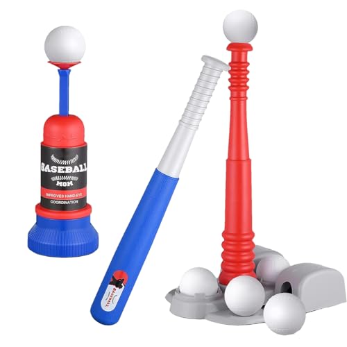 T Set Ball – Baseball-Trainingsspielzeug im Freien, -Sport-Set mit | Hängender Tee, Autowerfer, einziehbare , aktives Spielset, Geschenk für L T Set Ball – Baseball-Trainingsspielzeug im Freien, -Sport-Set mit | Hängender Tee, Autowerfer, einziehbare , aktives Spielset, Geschenk für L von Générique