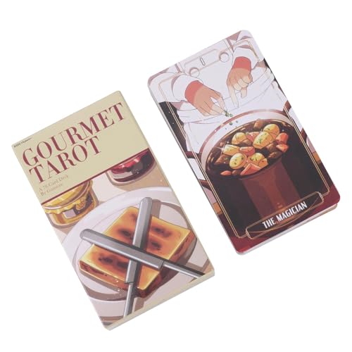 Tarot Cards, Oracle Deck, Psychologische Wahrsagerei Set mit einzigartigem Thema, Tisch-Board Game Gourmet Insight Practice, 78 Karten Kollektion für Anfänger und Experten von Générique