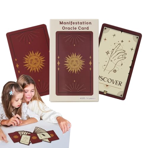 Tarot Cards for Beginners, 33-Sheet Oracle Deck, Full English Version, Portable Wahrsaging Tool, Psychologisches Brettspiel, Mystical Insight for Future & Past von Générique
