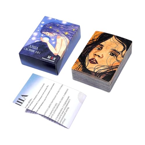 Tarotkarten-Deck – Wahrsagenspiel Set für spirituelle Ratschläge, interaktive Unterhaltung mit intuitiver Symbolik, Erkundung des Schicksals für Familie, Erwachsene, Kinder, Tarotkarten-Deck – Wahrsagenspiel Set für spirituelle Ratschläge, interaktive Unterhaltung mit intuitiver Symbolik, Erkundung des Schicksals für Familie, Erwachsene, Kinder, von Générique