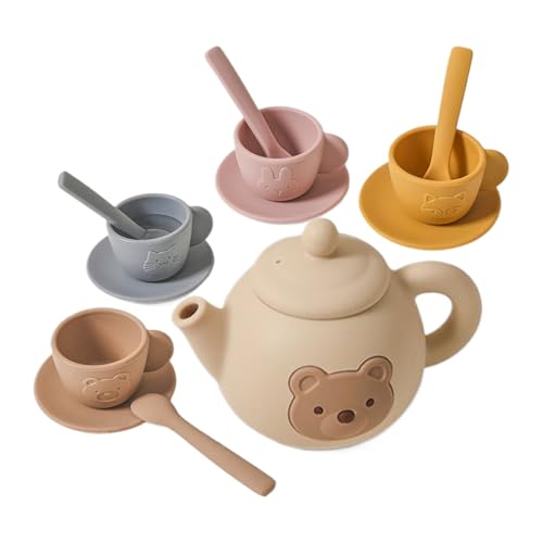 Tea Party Set, Pretend Play Toddler Toy, 7,87 x 7,09 x 2,76 Zoll Colorful Role Play Teaware Kit, Motor Skills Development Activity for Girls, Boys, Ages 3-6, Holiday, Birthday Tea Party Set, Pretend Play Toddler Toy, 7,87 x 7,09 x 2,76 Zoll Colorful Role Play Teaware Kit, Motor Skills Development Activity for Girls, Boys, Ages 3-6, Holiday, Birthday von Générique