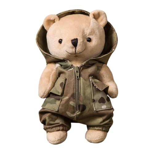 Teddybär, Teddybär, niedliches Tarnbär-Spielzeug für 7,87 Zoll (7,87 Zoll) | abnehmbares Kissen in Form eines Plüschtiers, Zimmerdekoration, Sammlerplüsch für Sofa, von Générique