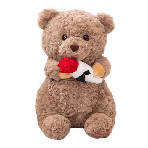 Teddybär zum Valentinstag, Teddybär zum Valentinstag, niedliche Plüschtierpuppe | Süße Teddybär-Puppe für Sie, Freundin, ihn, Freund von Générique