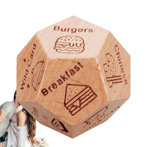 Termin-Würfel, Entscheidungswürfel für Termine, Lebensmittelentscheidungs-Würfel für Paare, Essenswürfel, Würfel aus Holz für Geburtstag, Weihnachten, Valentinstag, Geschenke Termin-Würfel, Entscheidungswürfel für Termine, Lebensmittelentscheidungs-Würfel für Paare, Essenswürfel, Würfel aus Holz für Geburtstag, Weihnachten, Valentinstag, Geschenke von Générique