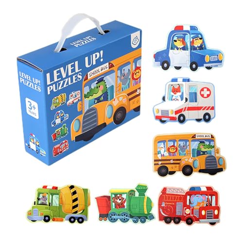 Tier-Puzzle, Transportpuzzles für Kinder, Cartoon Traffic/Dinosaur Board Game für Kinder | Reisespielzeug, Lernaktivitäten im Vorschulalter für Mädchen und Jungen Tier-Puzzle, Transportpuzzles für Kinder, Cartoon Traffic/Dinosaur Board Game für Kinder | Reisespielzeug, Lernaktivitäten im Vorschulalter für Mädchen und Jungen von Générique