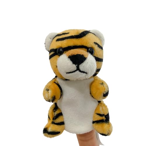 Tierpuppen für realistische Tierpuppen – Tierpuppen mit Geschichtenerzählen | niedliche Handpuppen mit Freunden des Zoos, Handpuppen in Tigerform aus PE von Générique