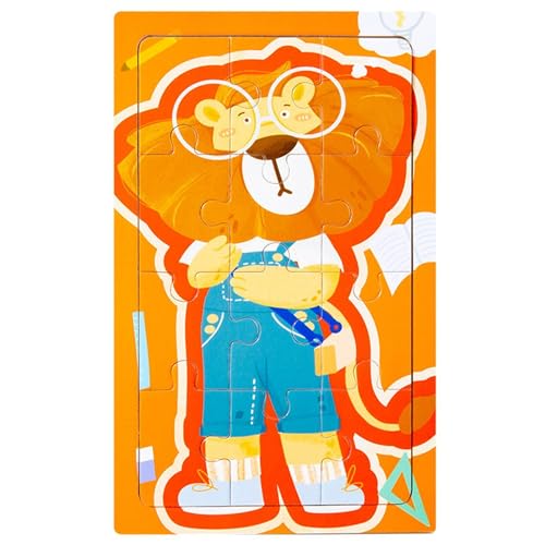 Tierpuzzle aus Holz, Tierpuzzle für Kleinkinder, Lernpuzzle aus Holz mit Cartoon-Tieren mit 12 Teilen, Vorschul-Lernaktivitäten, um die Fantasie im Raum anzuregen Tierpuzzle aus Holz, Tierpuzzle für Kleinkinder, Lernpuzzle aus Holz mit Cartoon-Tieren mit 12 Teilen, Vorschul-Lernaktivitäten, um die Fantasie im Raum anzuregen von Générique