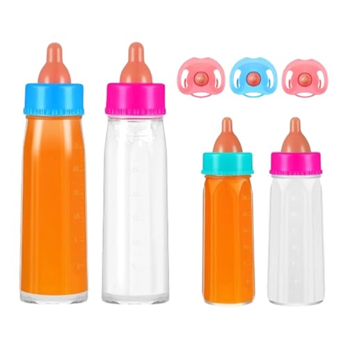 Toddler Doll Bottles, Feeding Toy with Pacifier, PP Safe Pretend Play Set, Colorful Accessories, Fun Imaginative Toy for Kids, Creative Playtime, Doll Feedings Simulation, 5,5 cm/2,17 Zoll Toddler Doll Bottles, Feeding Toy with Pacifier, PP Safe Pretend Play Set, Colorful Accessories, Fun Imaginative Toy for Kids, Creative Playtime, Doll Feedings Simulation, 5,5 cm/2,17 Zoll von Générique